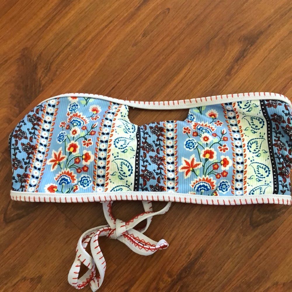 Zaful Colorful bohemian style bandeau top printed paisley size S